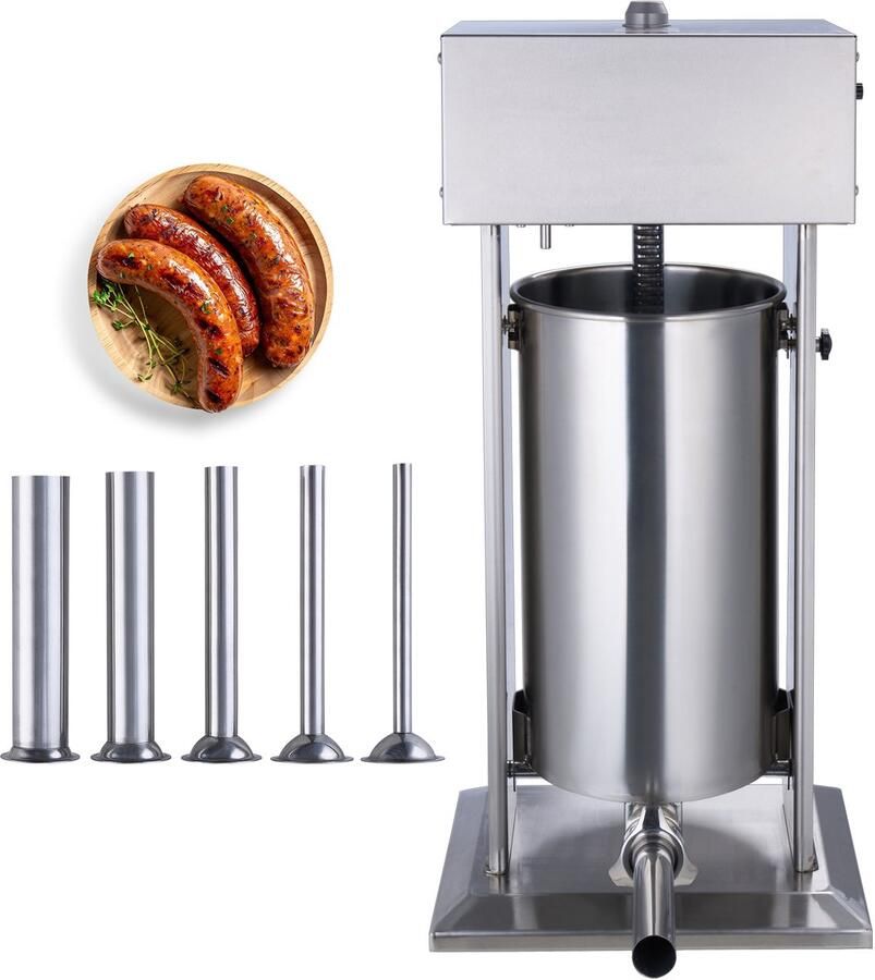 Elektrische Worstvuller 25l Verticale Vleesvulmachine voor Worsten