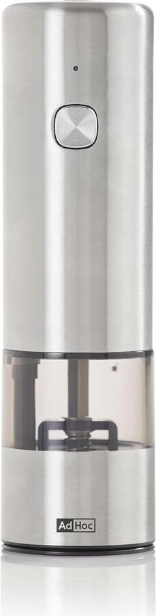 Elektrische zout- en pepermolen met keramische slijpmolen roestvrij staal SilentDrive technologie één-knopsbediening