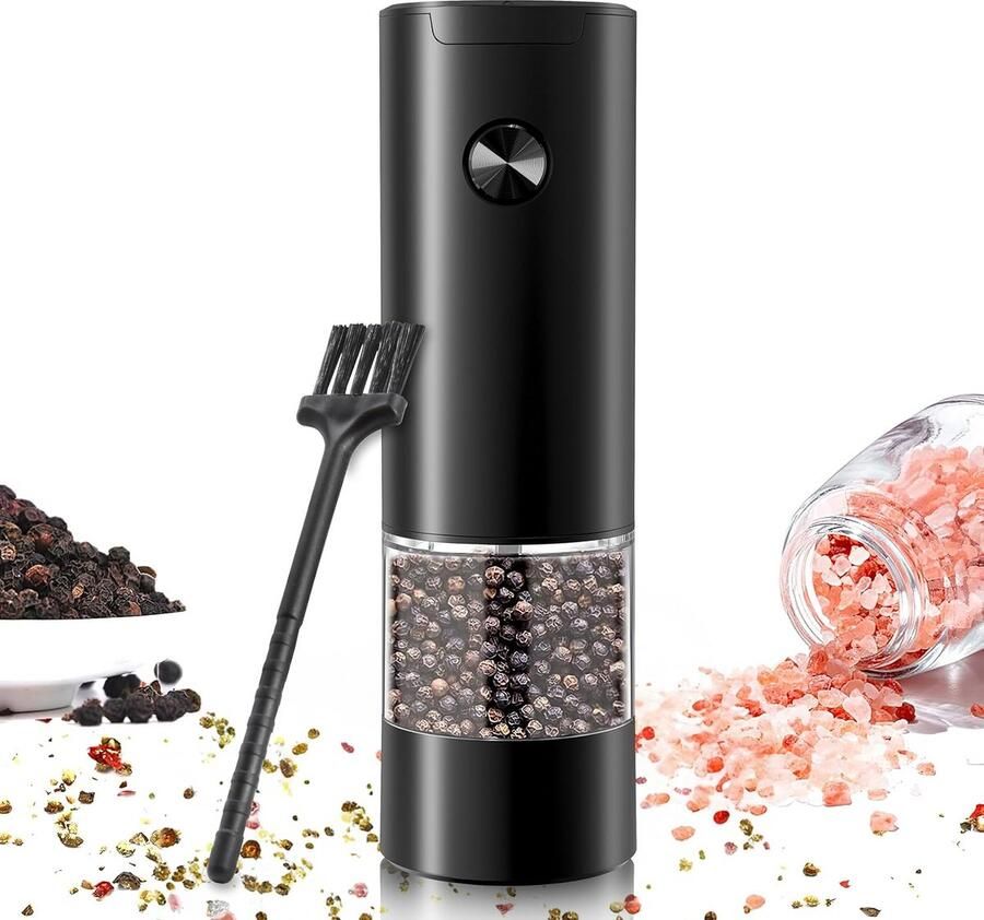 Elektrische Zout- en Pepermolen met LED Verlichting en Instelbare Maalgraad