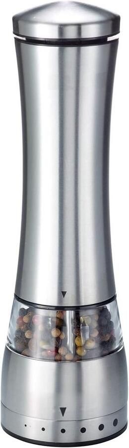 Elektrische Zout- en Pepermolen RVS met Keramische Molen – Eenvoudige Bediening