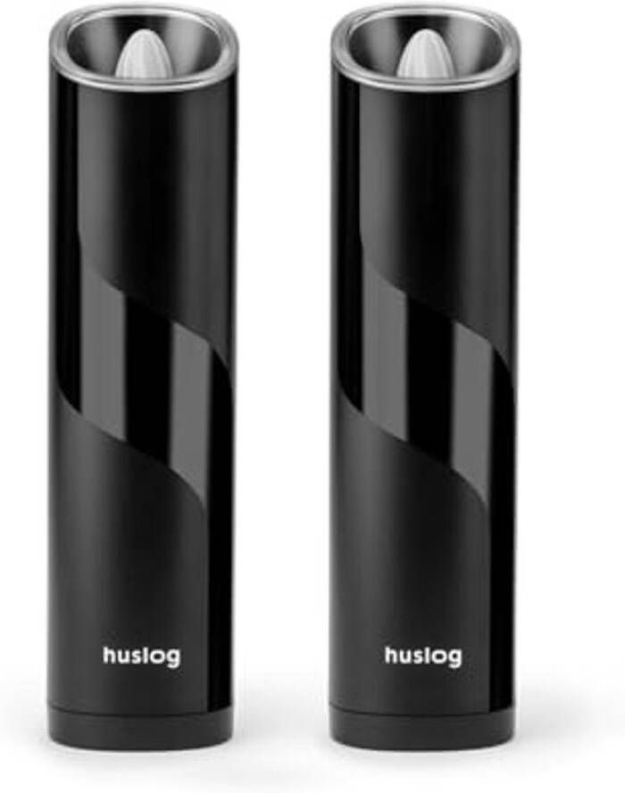 Elektrische Zout- en Pepermolen Set met Gravity Sensor Automatisch Malen en Instelbare Maalgraad 2 Stuks Zwart