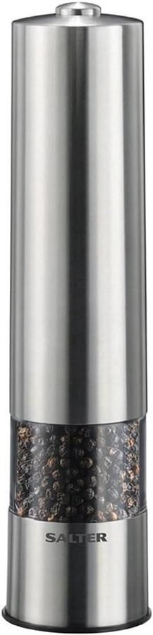 Elektrische Zout en Pepermolen Set RVS Keramisch Maalwerk Één Druk op de Knop