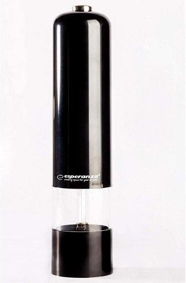 Elektrische Zout- en Pepermolen Zwart met Verstelbare Maalgraad en Verlichting