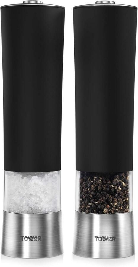 Elektrische Zout- en Pepermolenset Batterijgevoed Snel en Eenvoudig Kruiden Malen