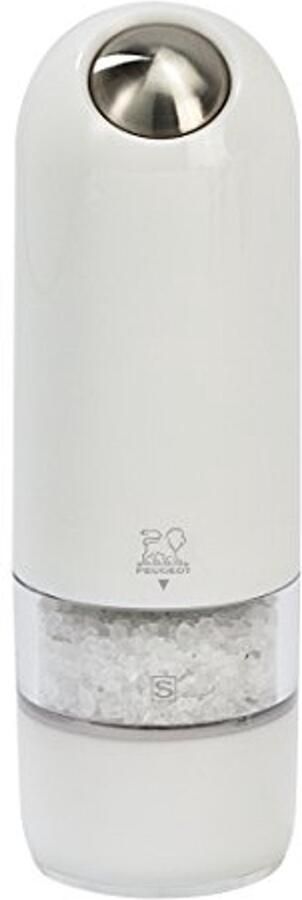 Elektrische zoutmolen 17cm wit