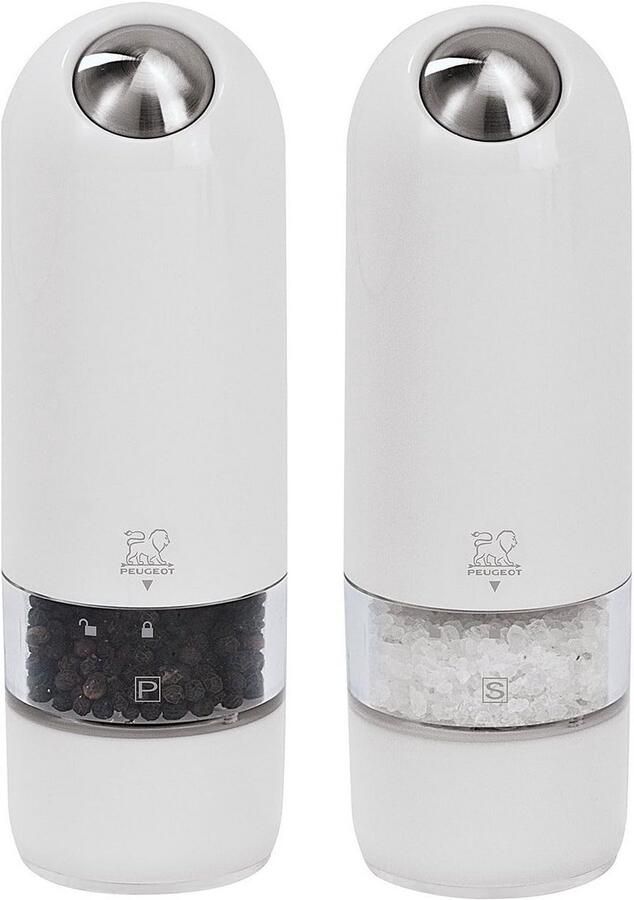 Elektrische Zoutmolen en Pepermolen Set met Verstelbare Maalgraad