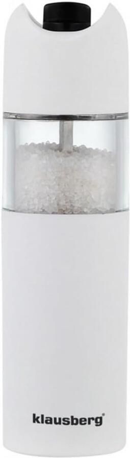 Elektrische Zoutmolen Kruidenmolen Snel Kruiden Malen Verstelbare Maalgraad Compact Formaat Zwart