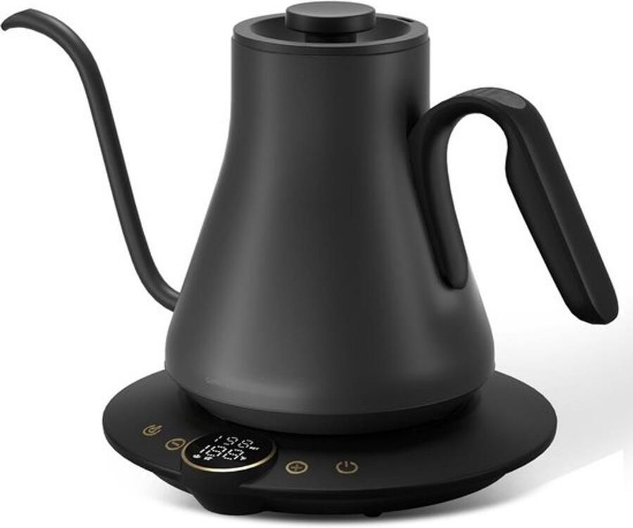 Elektrische zwanenhals waterkoker Precieze temperatuurregeling 0.9L RVS binnenkant