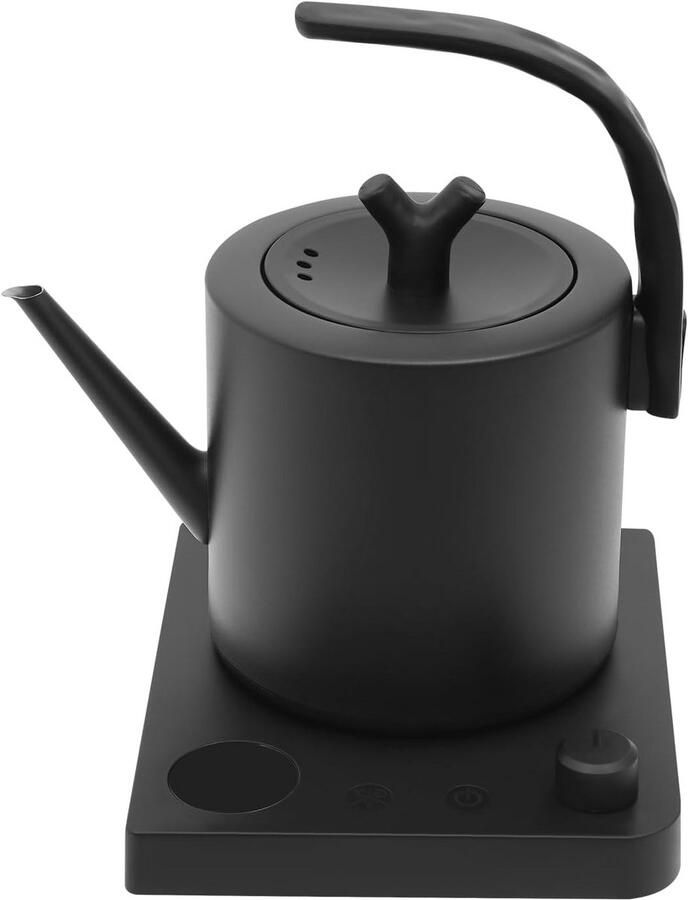 Waterkoker Zwanenhals Theeketel Elektrisch Thee Zetten Temperatuurregeling 1 Liter Zwart
