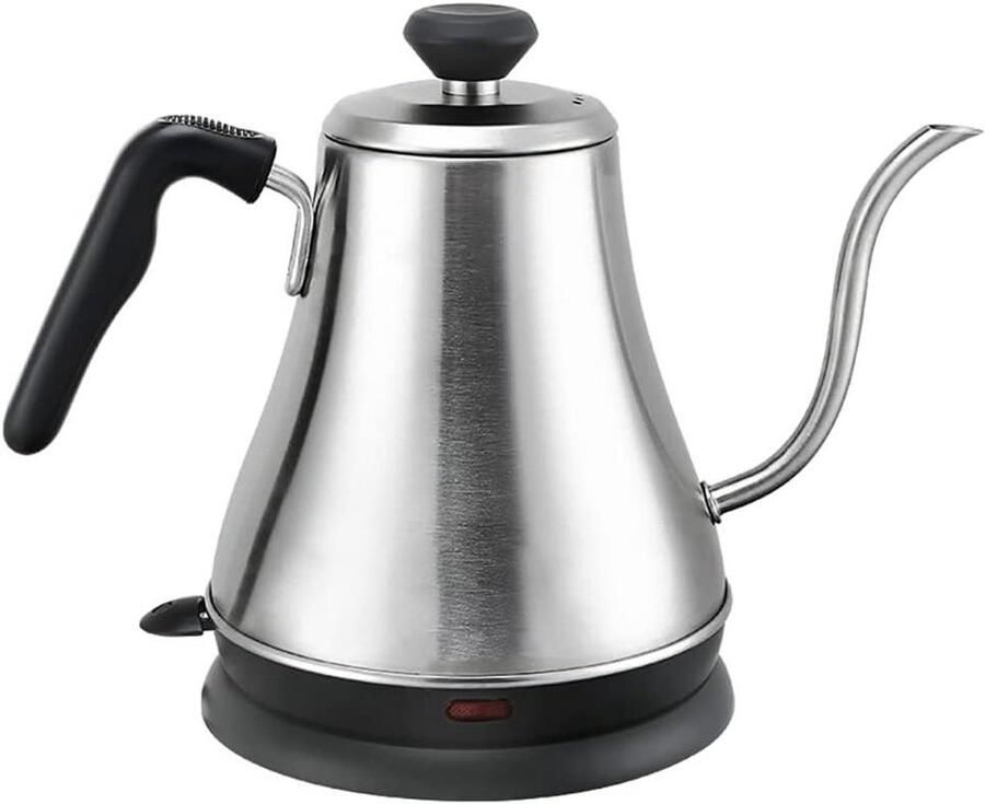 Elektrische Zwanenhalsketel Waterkoker Theeketel Koffie Thee Zetten Gecontroleerde Waterstroom 0.8L Rood