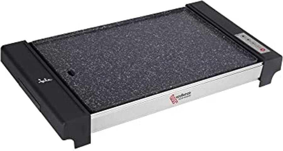 Elektronische grillplaat Contactgrill Gezond koken Gelijkmatige warmteverdeling 48x32 cm Zwart