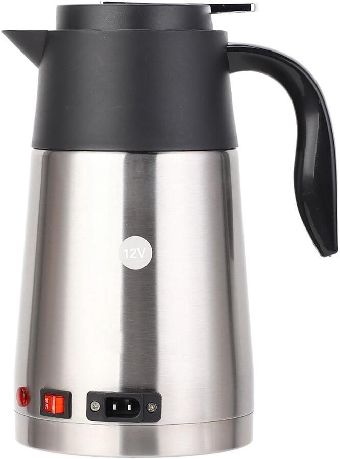 Elzusha Draagbare Auto Waterkoker 1.3L RVS 12 24V voor Reizen