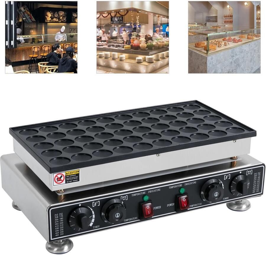 Elzusha Elektrische Mini-Pannenkoekmaker voor Wafels
