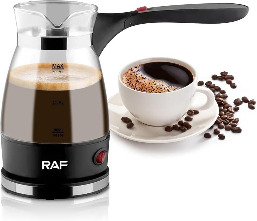 Elzusha Elektrische Turkse Koffiemachine 500ml met Handvat RVS