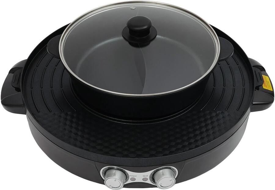 Elzusha Multifunctionele Elektrische Hot Pot met Tafelgrill
