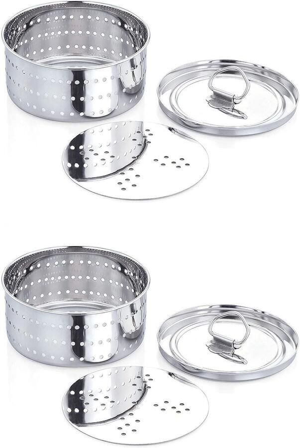 Elzusha RVS Paneer Maker Mould Set van 2 met 500ml Capaciteit