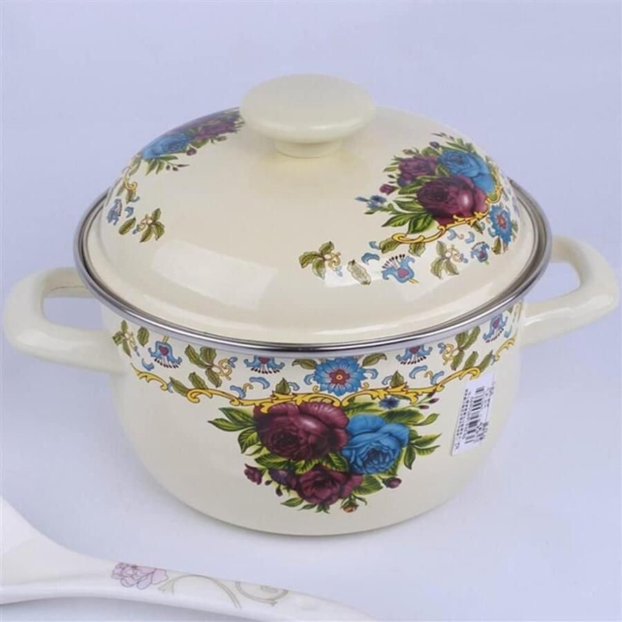 Emaille Braadpan Soeppan Kookgerei Stoofschotels Maken Antiaanbak Emaille 24 cm Wit