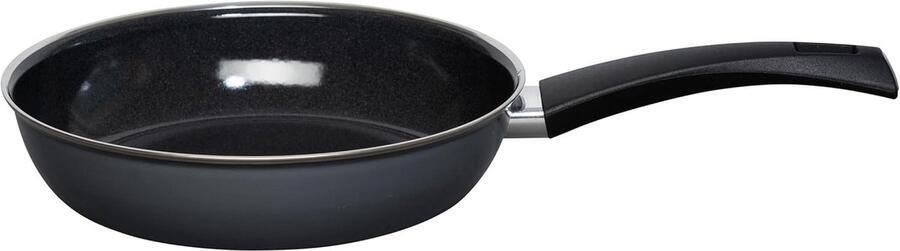 Emaille Koekenpan 24 cm Donkergrijs Geschikt voor Alle Warmtebronnen