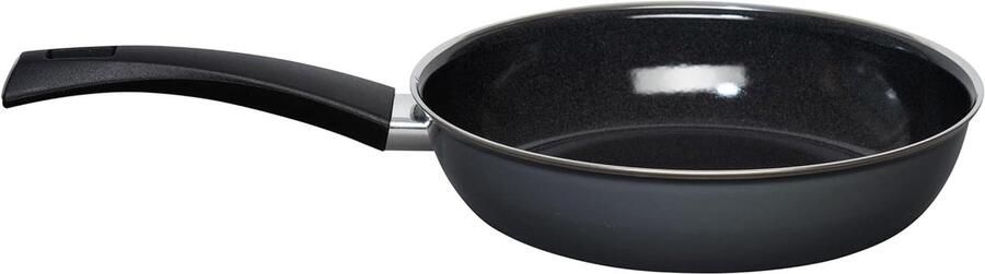 Emaille Koekenpan Emaille Koken en Bakken Snelle Warmtegeleiding 24 cm Donkergrijs