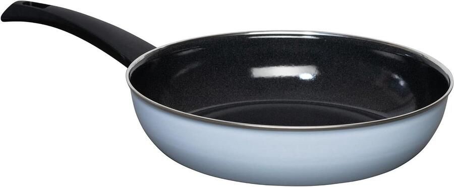 Emaille Koekenpan Emaille Koken op Inductie Snelle Warmtegeleiding 28 cm Lichtblauw