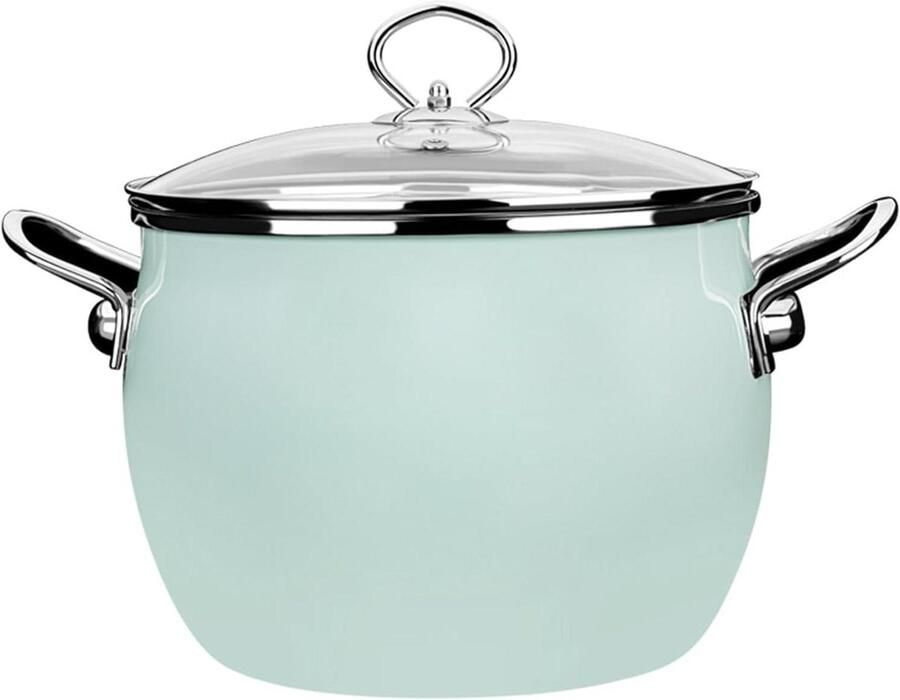 Emaille Soeppan Emaille Kookpan Sudderen en Stoven Gezond Emaille 7 inch Groen