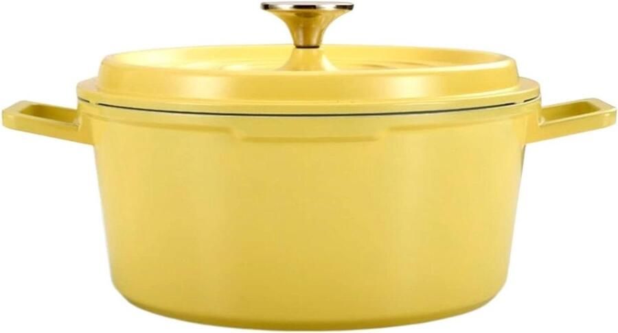 Emaille Soeppan Gietijzeren pan Koken en braden Gelijkmatige warmte One Size One Color