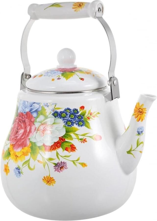 Emaille theepot emaille kan waterkoker voor inductie kookplaat verwarming waterkoker thuisbenodigdheden keuken thee ketel emaille thee waterkoker melk ketel emaille koffiepot emaille waterkoker