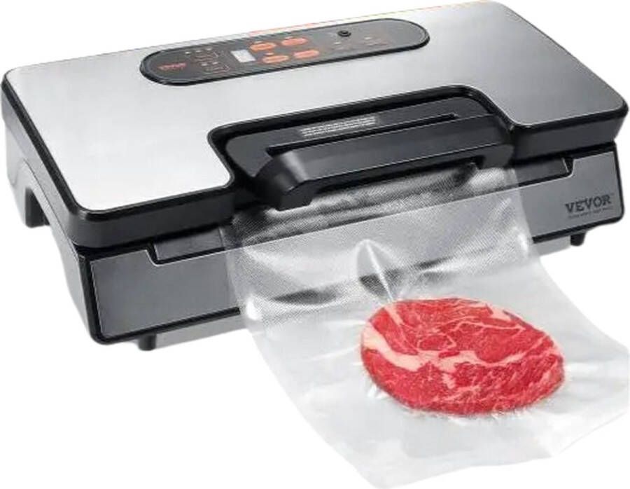 EML STORE Vacumeermachine Vacuümsealer Dubbele Vacuüm Pomp 130 Watt 90 KPA Gratis 10 Stuks Vacuümzakken