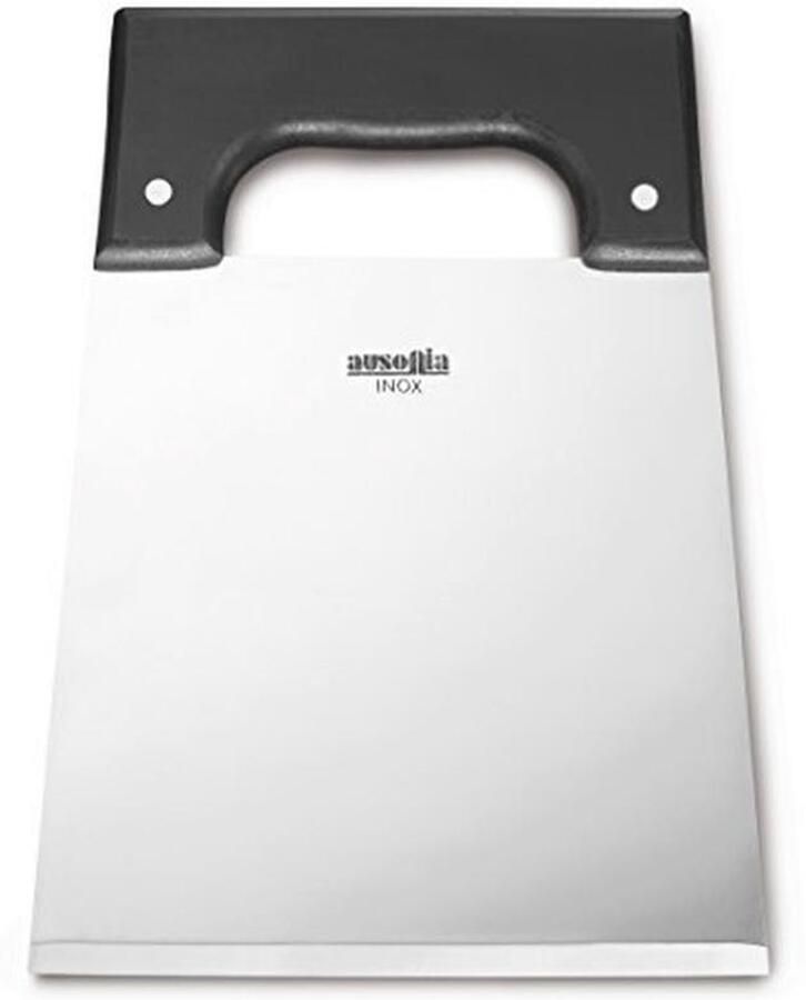 Emmental-kaasmes van roestvrij staal met polypropyleen handvat 20 x 20 cm