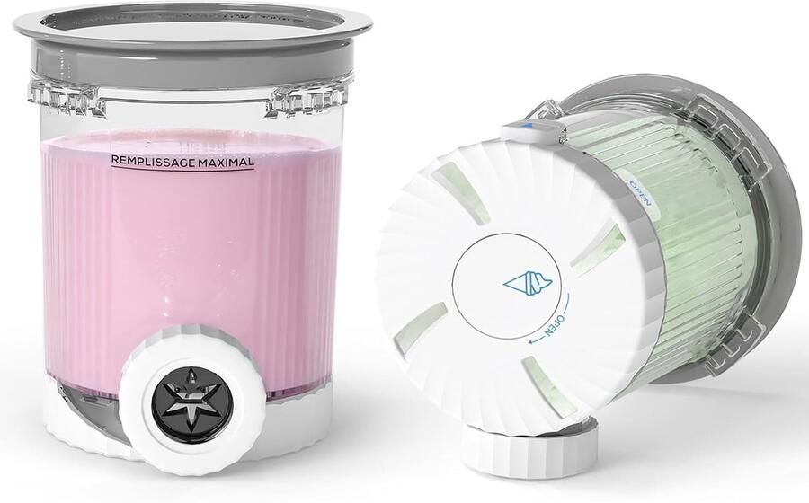 & Wvo 2 stuks voor Ninja Swirl Creami ijsbakjes 480 ml compatibel met Ninja Creami NC701 & NC700 serie ijsmachines BPA-vrij en vaatwasmachinebestendig