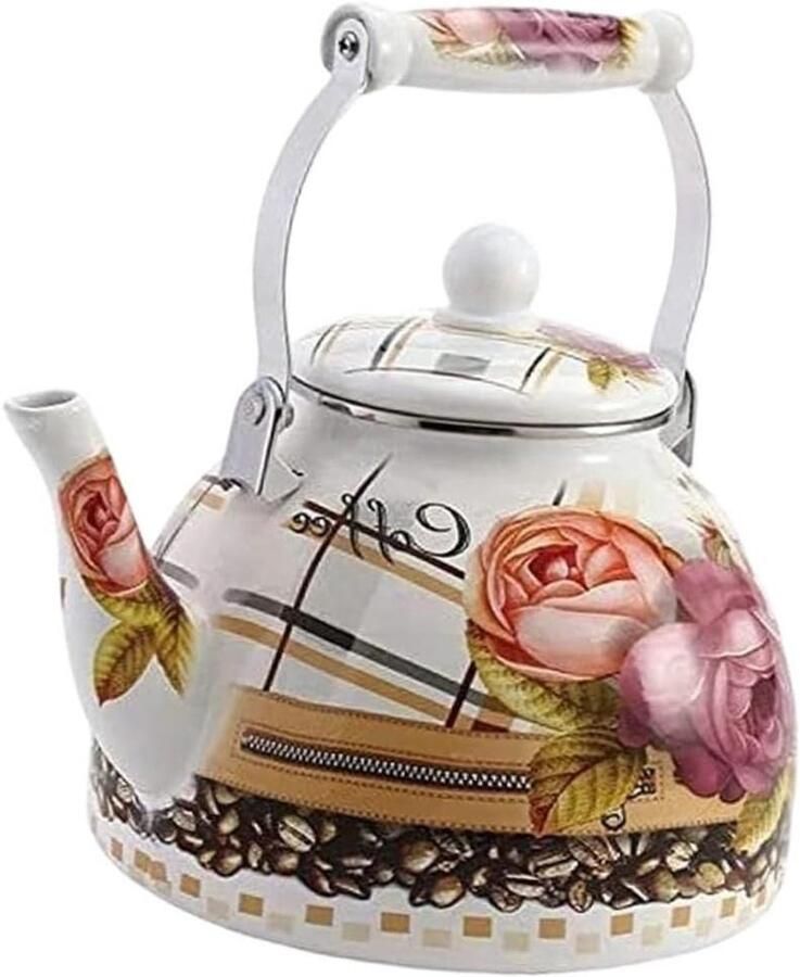Enamel Ketel Decoratieve Waterkoker Koffie en Thee Antieke Decoratie 4 Liter Assorti