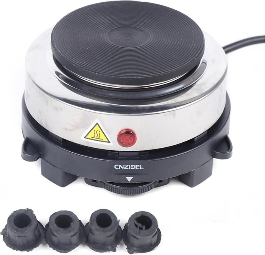 Enkele Elektrische Kookplaat met 6 Temperaturen 500W Ideaal voor Thee en Koffie