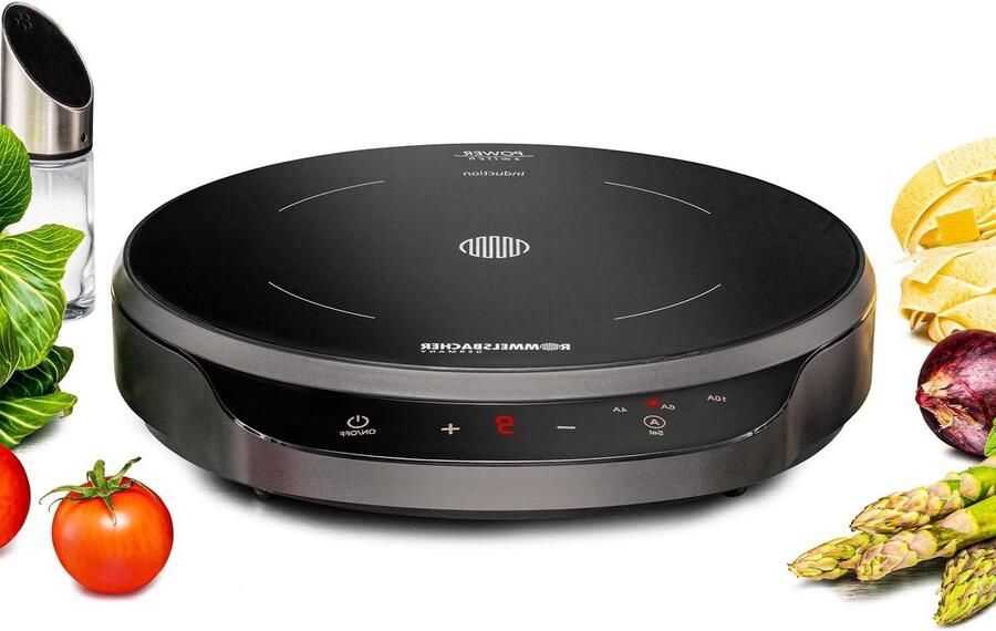 Enkele Kookplaat Inductie Kookplaat Mobiel Koken Power Switch Functie 1800 Watt Zwart