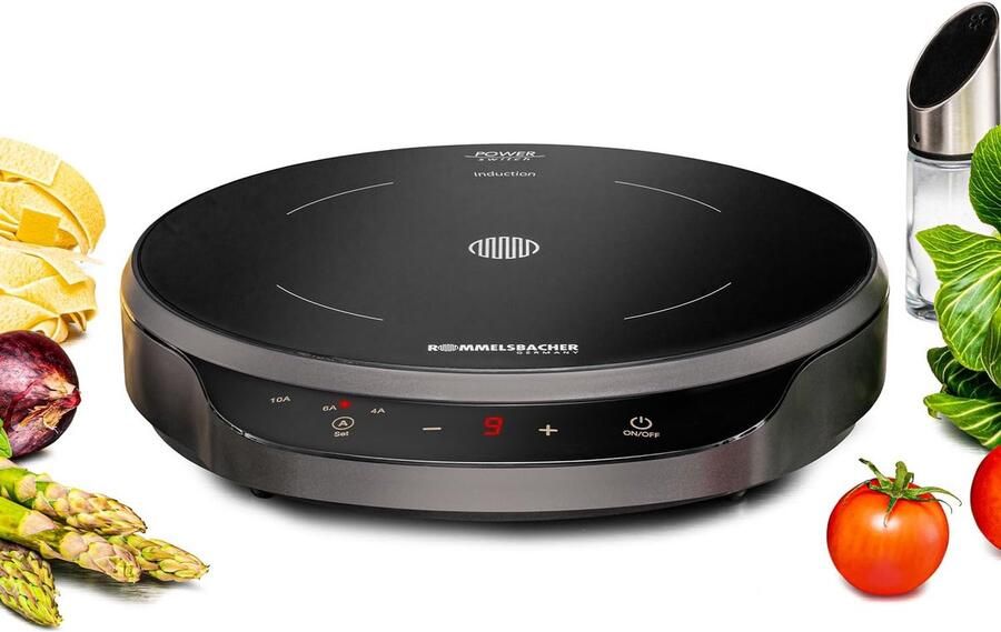 Enkele Kookplaat Inductie Kookplaat Mobiel Koken Power Switch Functie 1800 Watt Zwart