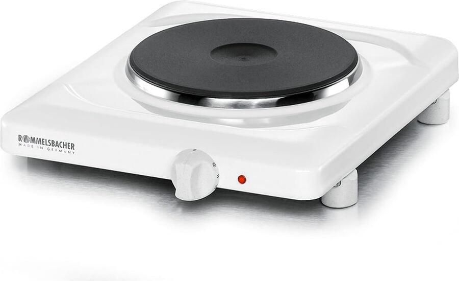 Enkele Kookplaat Mobiele Kookplaat Extra Koken Traploze Temperatuurregeling 1500 Watt Wit