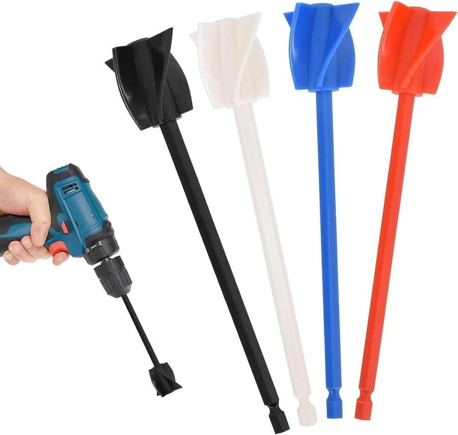 Epoxy Roerstaaf Set Mixer Accessoires Materiaal Mengen Herbruikbaar Ontwerp 4 Stuks Grijs