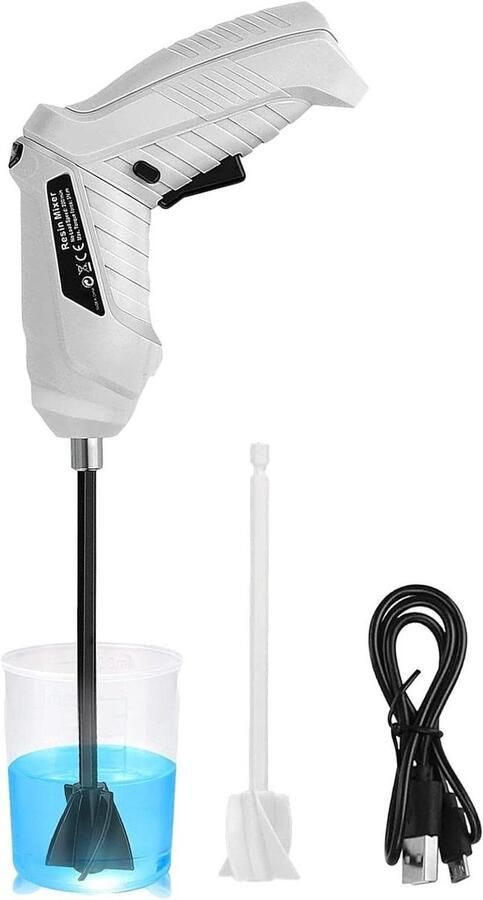 Epoxyhars Mixer Elektrische Roerder Hars Mengen Oplaadbaar USB 2 Paletten Uniek