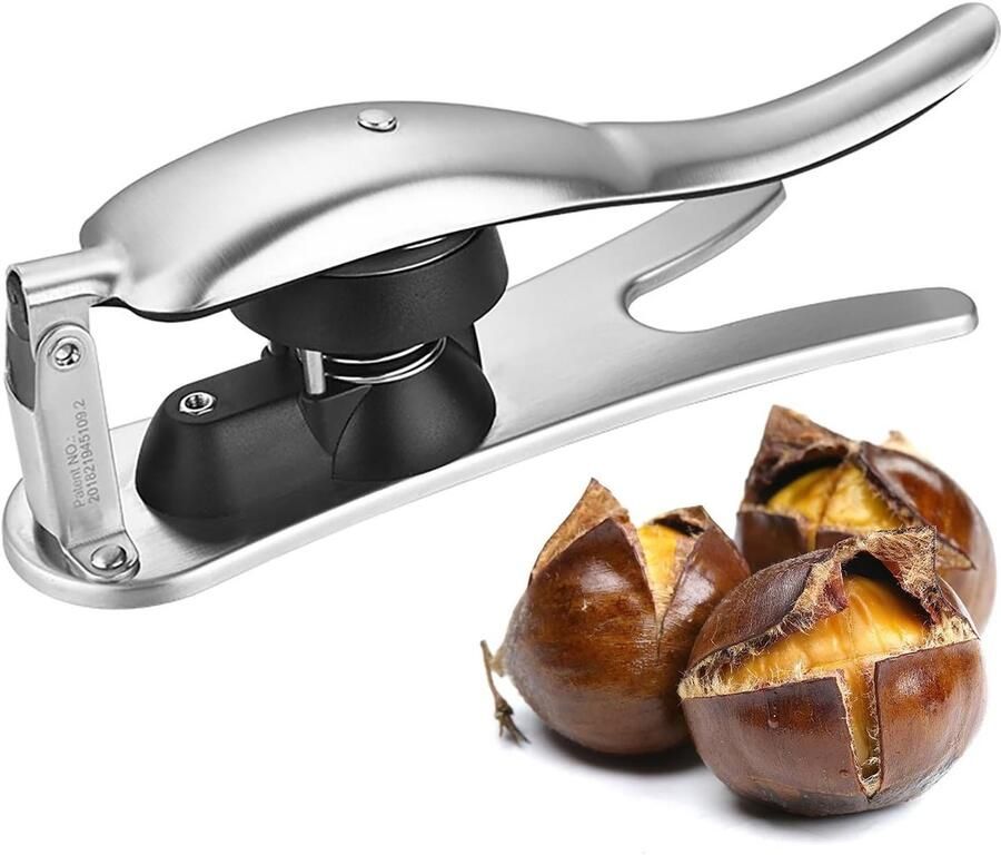 Ergonomische Kastanje Kraker van RVS Handige en Draagbare Kastanje Cutter voor Keuken Gebruik Ideaal voor Koken en Bakken
