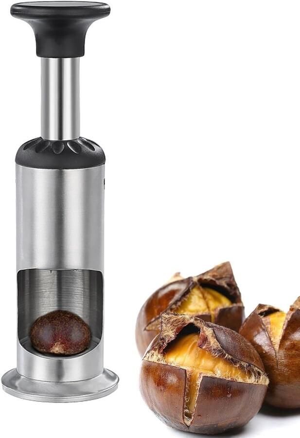 Ergonomische Kastanje Kraker van RVS Snelle en Efficiente Kastanje Cutter voor Keuken Gebruik Ideaal voor Koken en Bakken