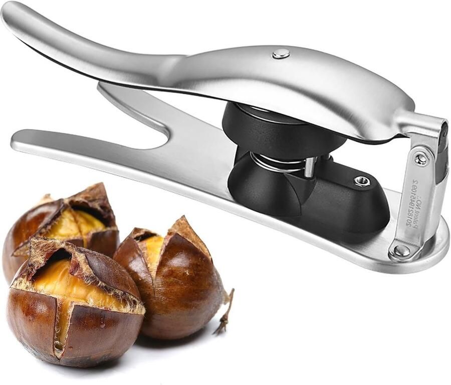 Ergonomische Kastanjeknijper van 304 RVS Handige en Draagbare Kastanjeopener voor Keukengebruik Ideaal voor Koken en Bakken
