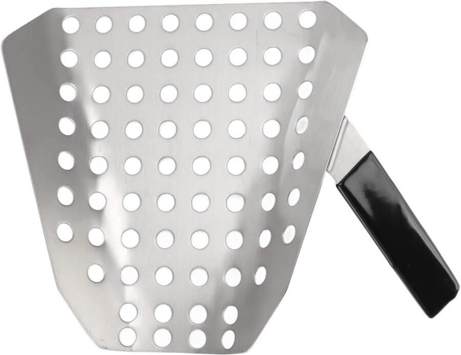 Ergonomische RVS Popcorn Shovel Friet Schep met Handgreep en Gaten Snelle Vultool voor Tassen Dozen Cinema Winkel