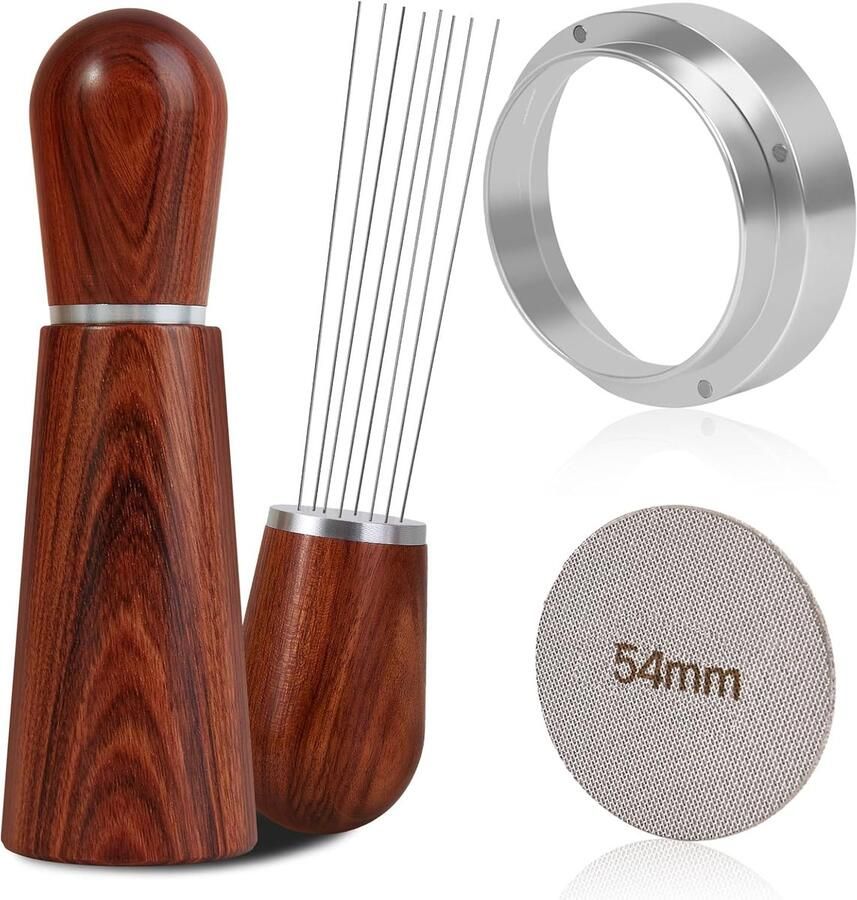 Espresso Accessoires Kit Koffie Tools Perfect Espresso 54 mm Compatibel 316 RVS Zilver