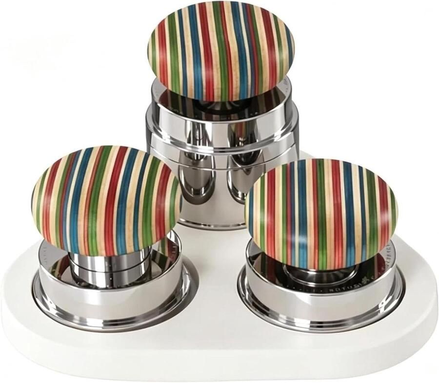 Espresso Accessoires Kit Koffie Tools Thuis Koffie Zetten Magnetisch Anti-morsen 4 Delen Set Zilver
