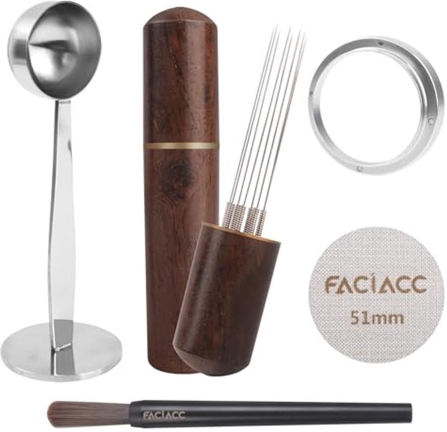 Espresso Accessoires Set 5-delige Barista Kit met 2-in-1 Sabotage Tool en Koffielepel