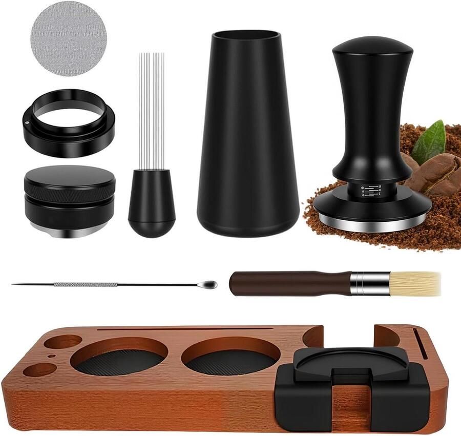 Espresso Accessoireset Barista Set Espresso Bereiden 8-Delig Compleet 51 mm Niet gespecificeerd