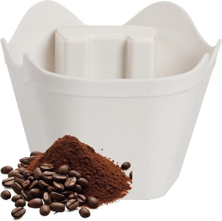 Espresso Afvalbak Koffiedik Container Koffie Bereiden Antislip Basis 127 cm Wit