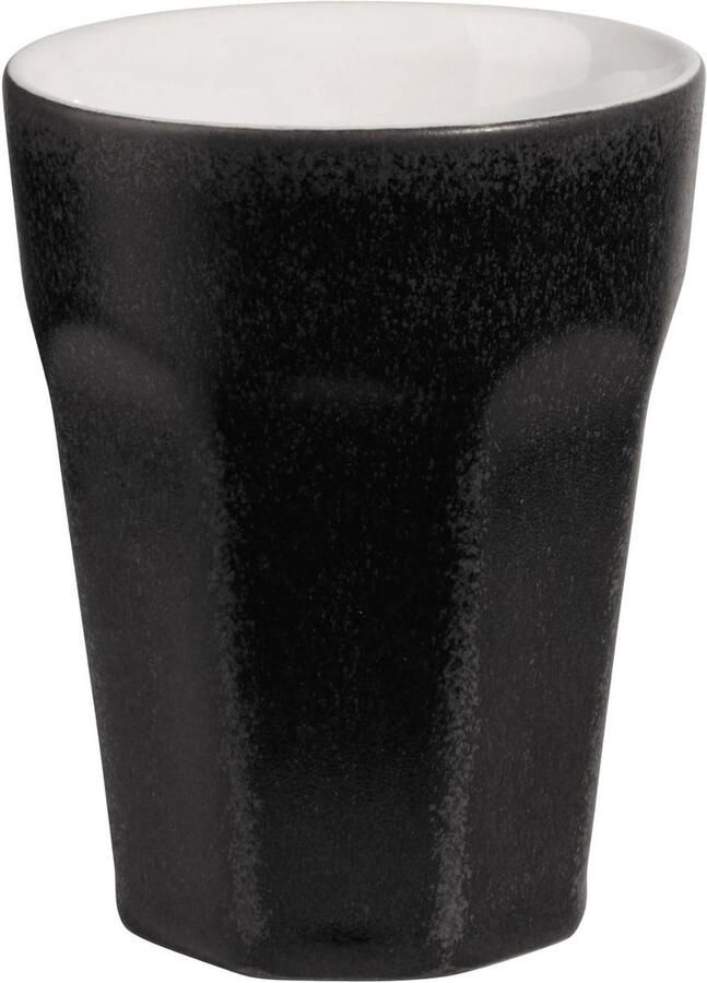 Espresso beker Koffiekopje Geniet van koffie Klassiek design 100 ml Zwart