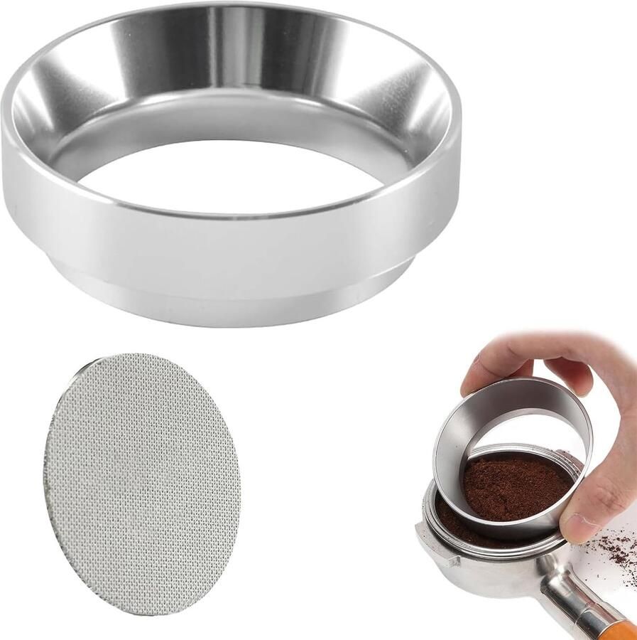 Espresso Dispensing Ring van 51mm Aluminium Funnel met Magnet Ideaal voor Koffie en Barista Accessoires
