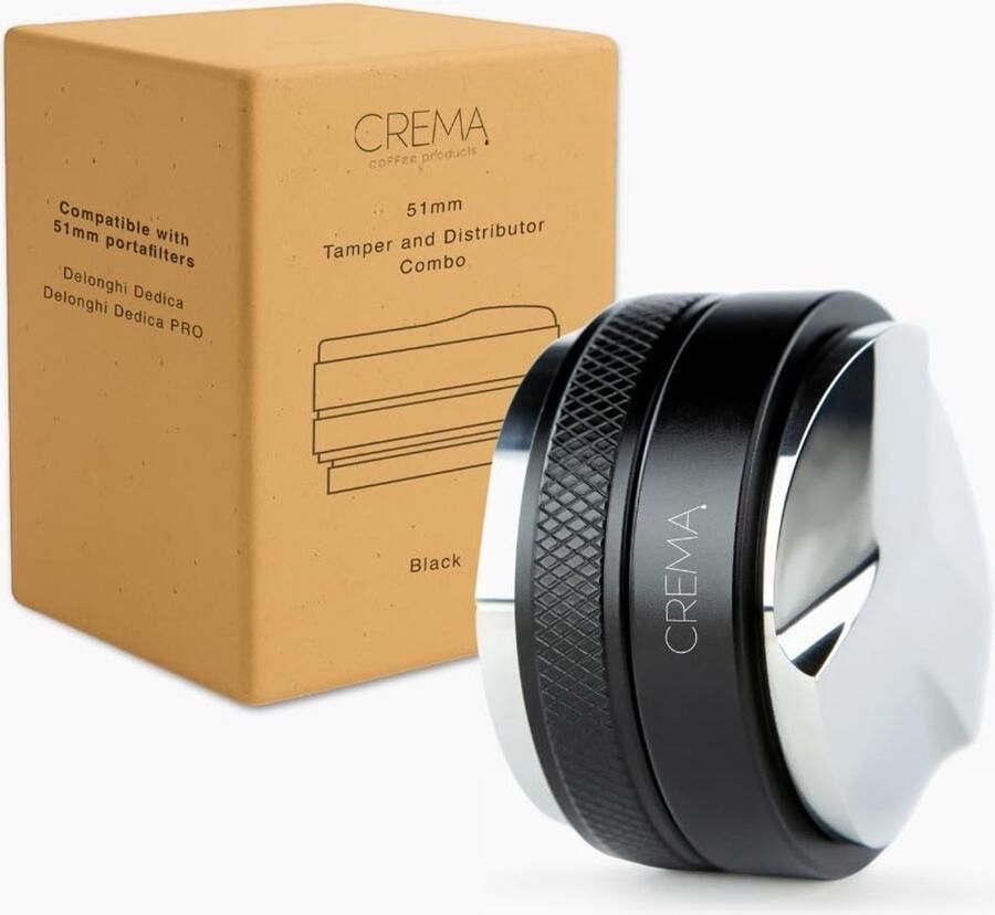 Espresso Distributeur Koffie Leveler Consistente Espresso Dubbelzijdig Verstelbaar 51mm Zilver
