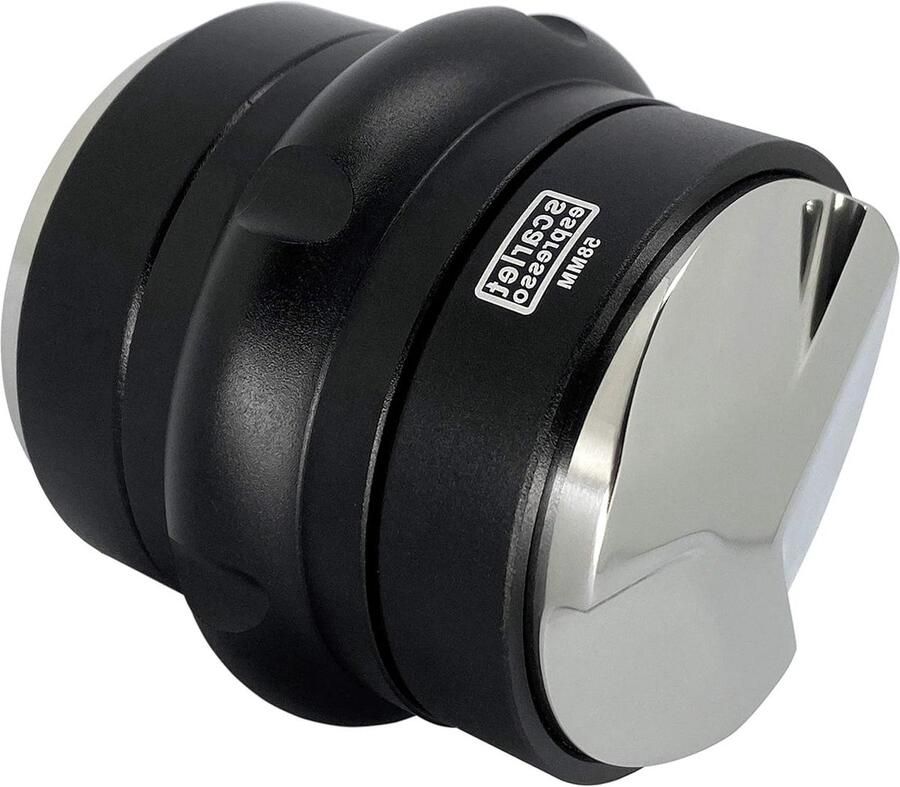 Espresso Distributeur Tamper Nivelleringsgereedschap Koffie Perfect Koffie Zetten 2-in-1 Functie 58-58.5 mm Zwart